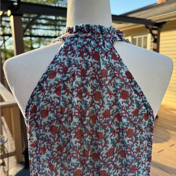 Poupette St. Barth Summer Dress blue /red size small - Picture 9 of 14